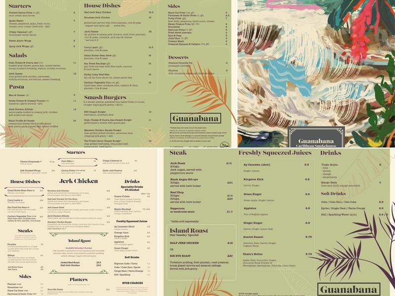 Guanabana Restaurant Menu