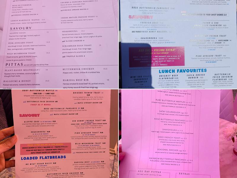 LAILA LUNCH & BRUNCH, COCKBURN STREET, EDINBURGH Menu