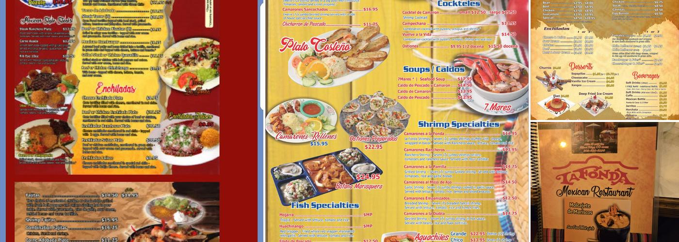 La Fonda Menu