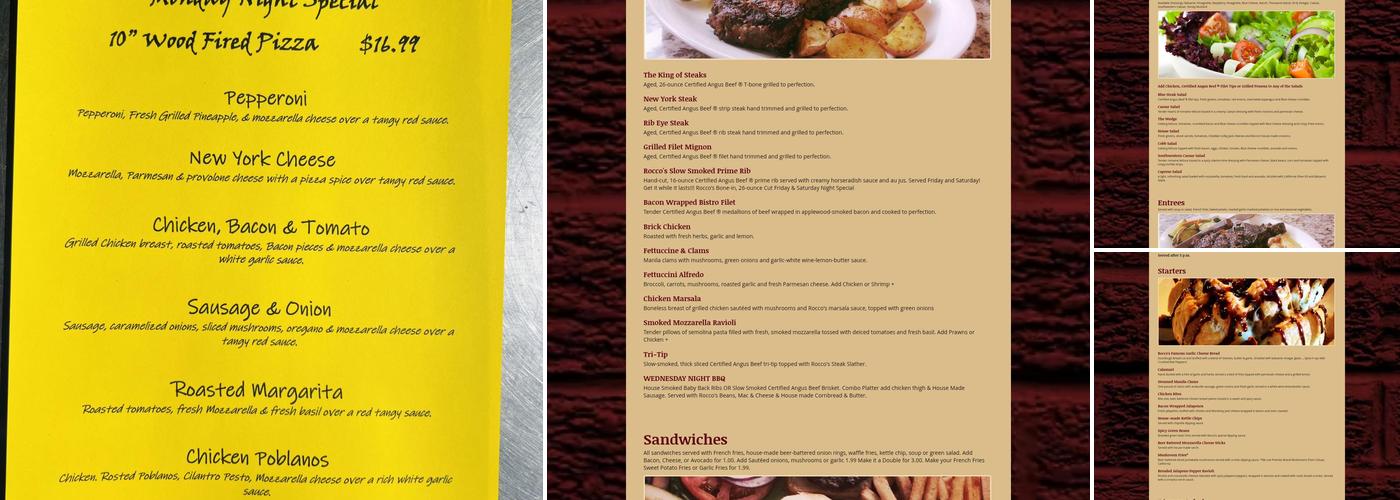Rocco's Bar & Grill Menu