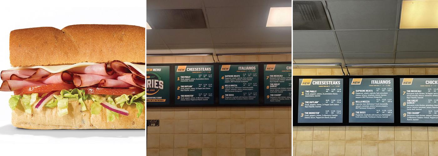 Subway Menu