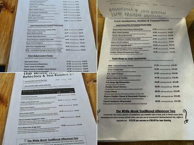White Monk Refectory & Tearoom Menu