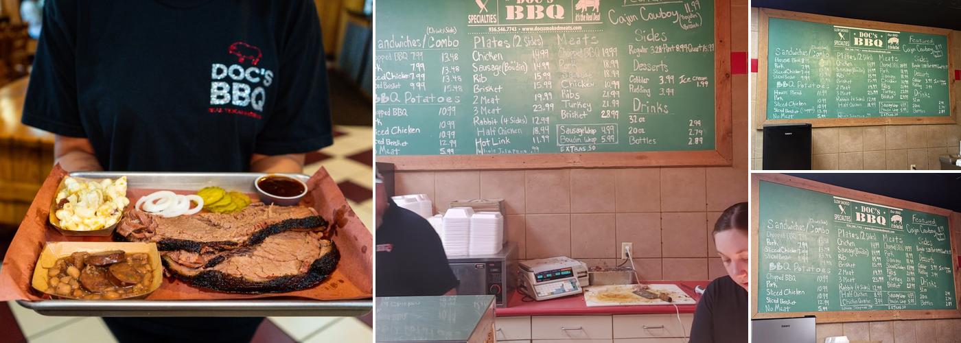 Doc's BBQ Menu