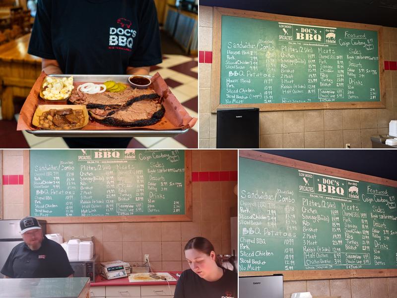 Doc's BBQ Menu