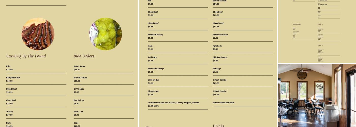 Bodacious BAR-B-Q Menu