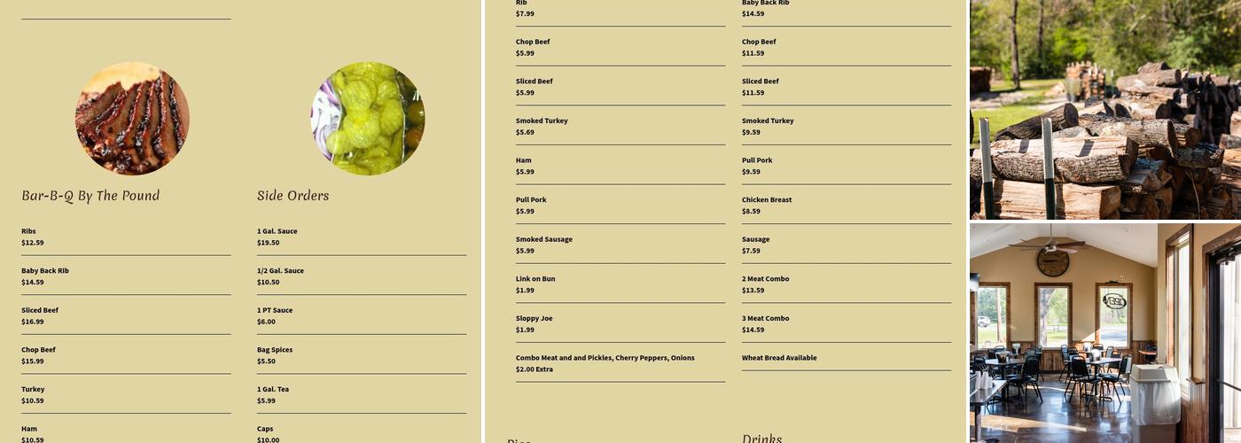 Bodacious BAR-B-Q Menu