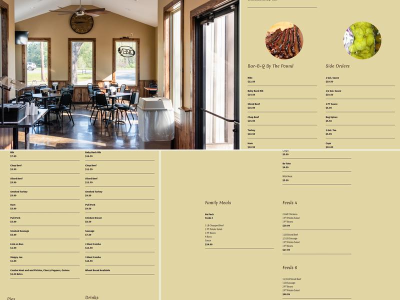 Bodacious BAR-B-Q Menu