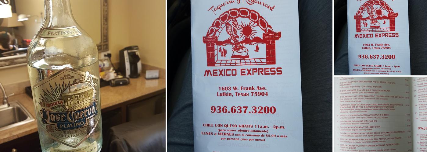 Mexico Express Menu