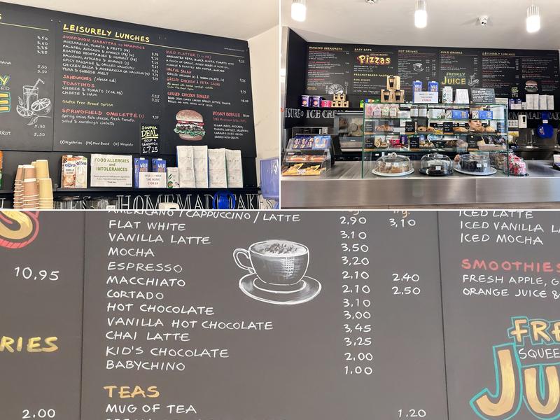 Springfield Park Cafe Menu