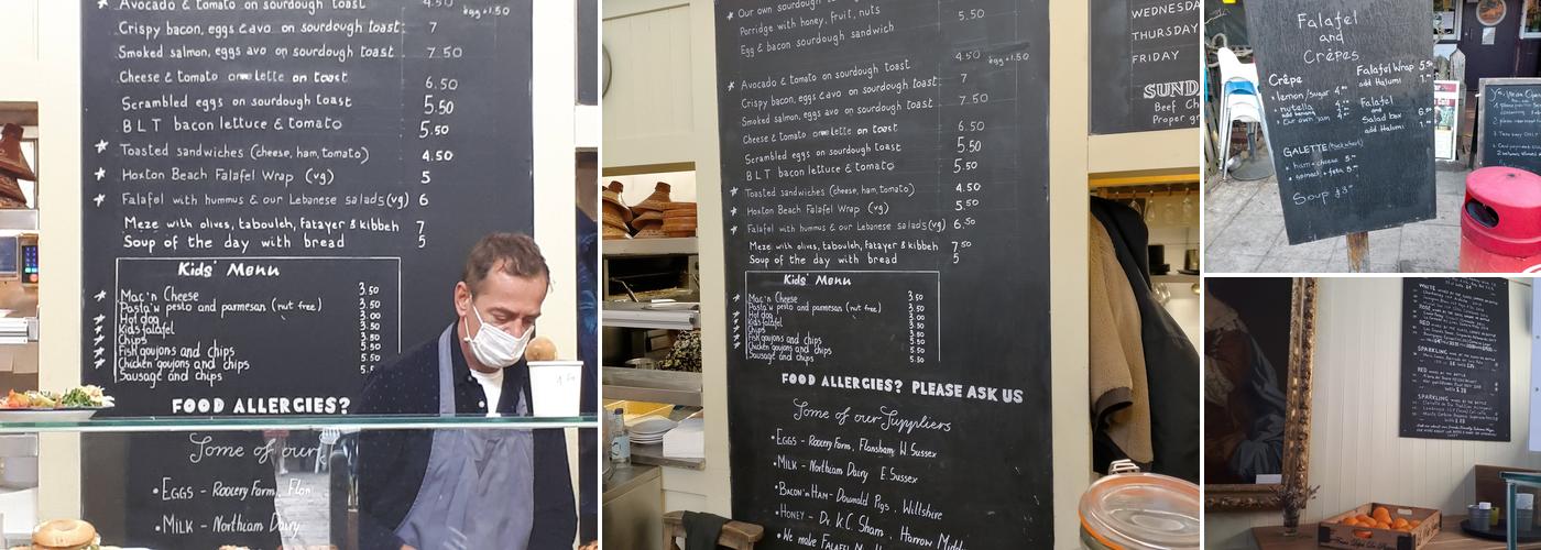 The Pavilion Cafe Menu