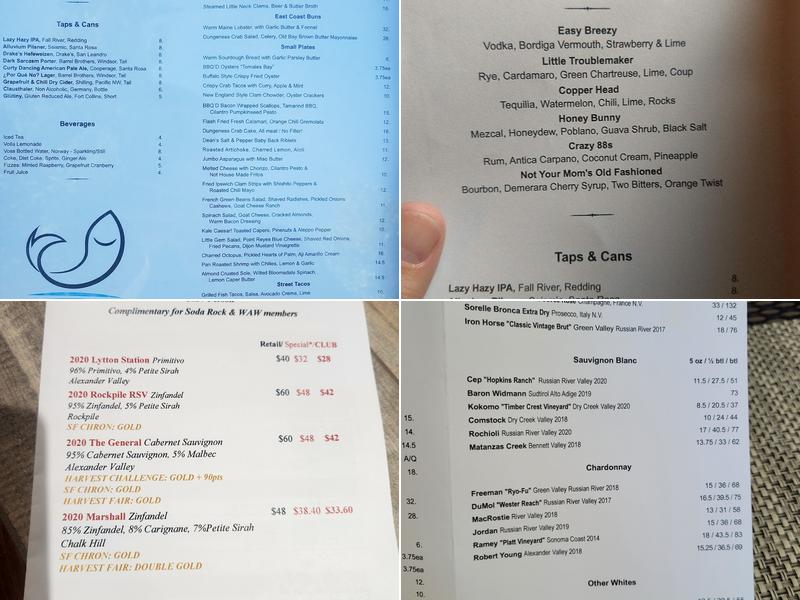 Willi's Seafood & Raw Bar Menu