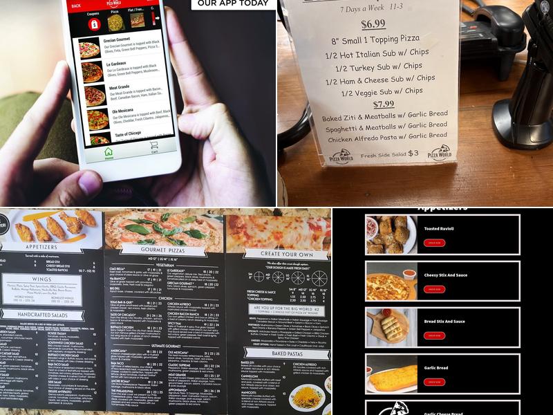 Pizza World Menu