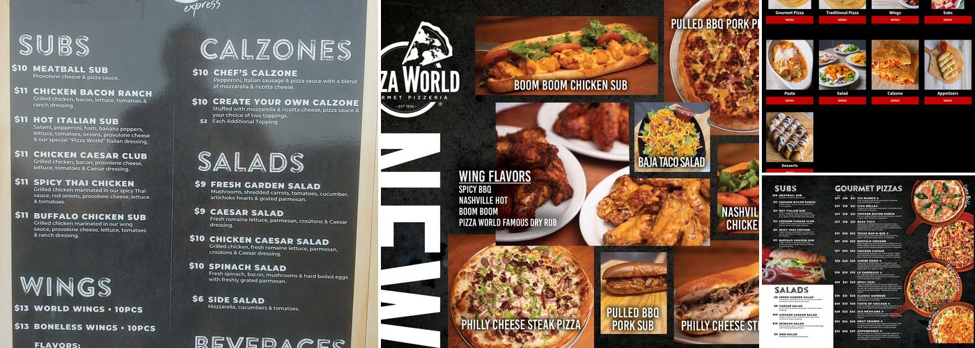 Pizza World Express Menu