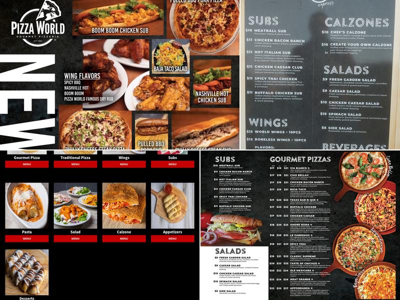 Pizza World Express Menu