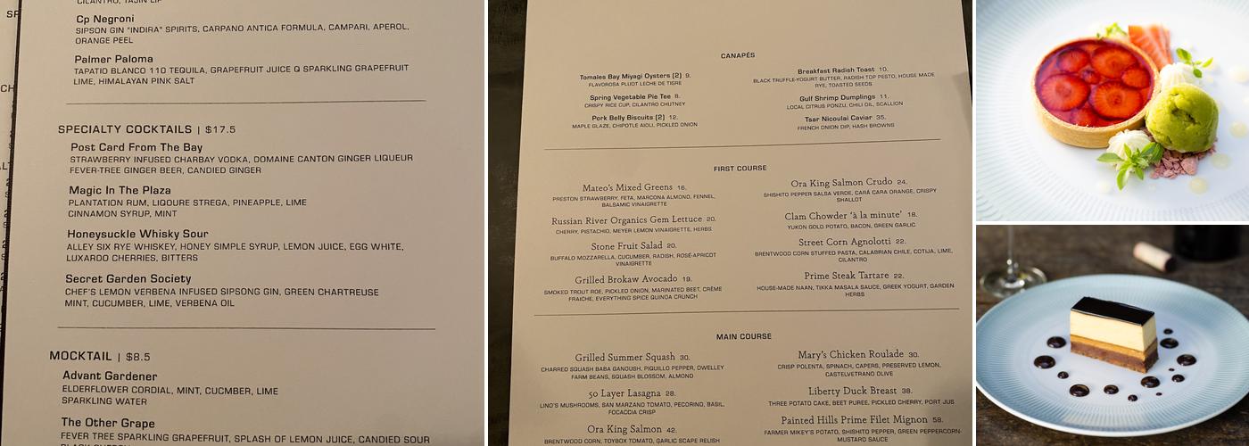 Dry Creek Kitchen Menu