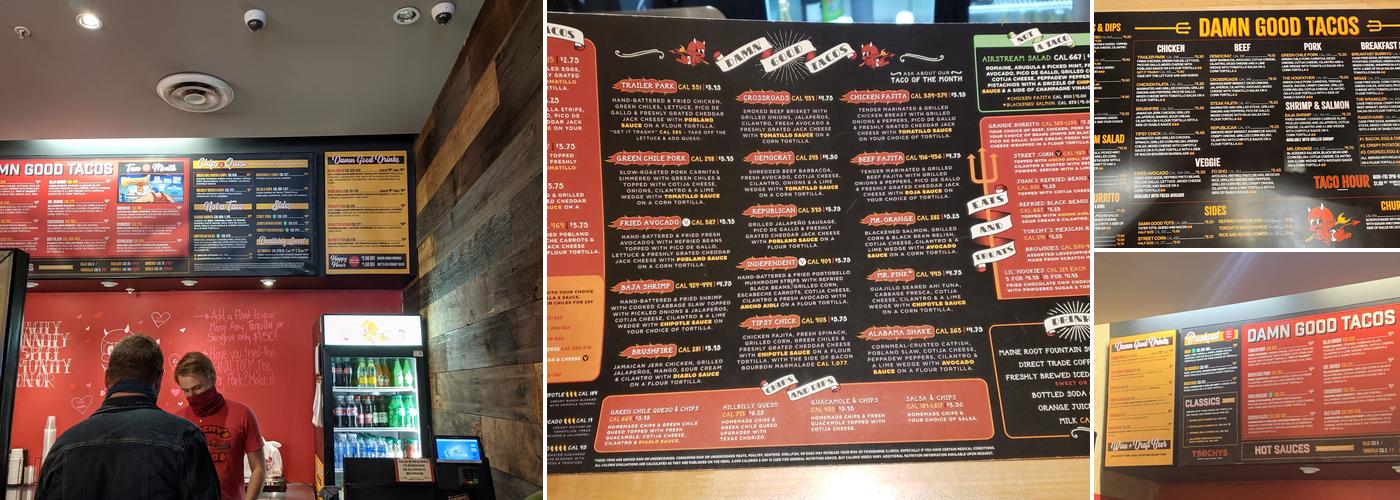 Torchy's Tacos Menu