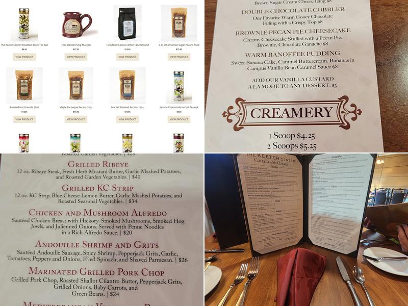 The Keeter Center-Dining Menu