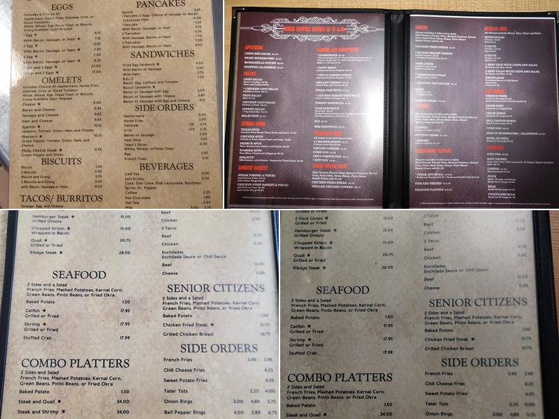 Anthony's Restaurant Menu