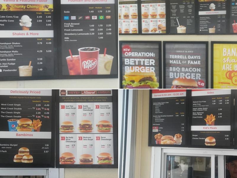 Good Times Burgers & Frozen Custard Menu