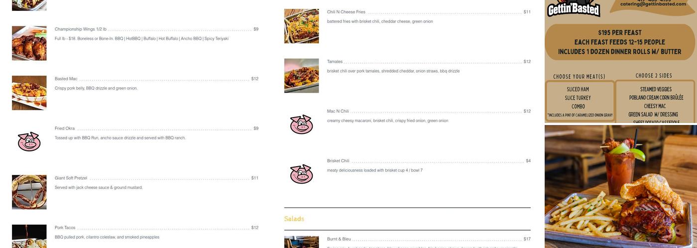 Gettin' Basted Menu