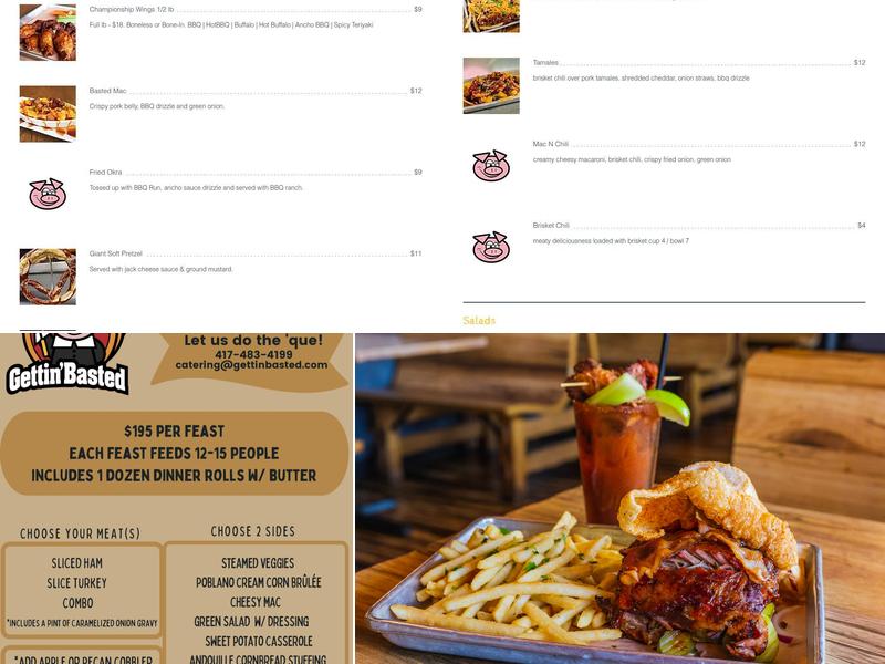 Gettin' Basted Menu
