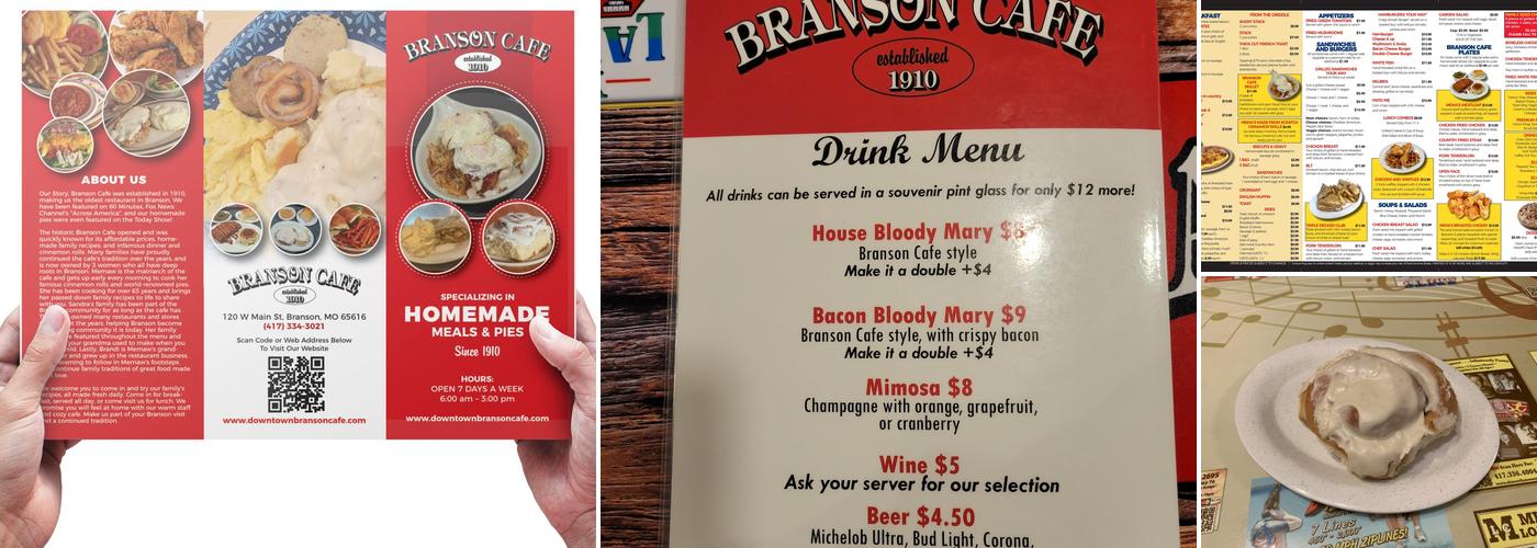Branson Cafe Menu