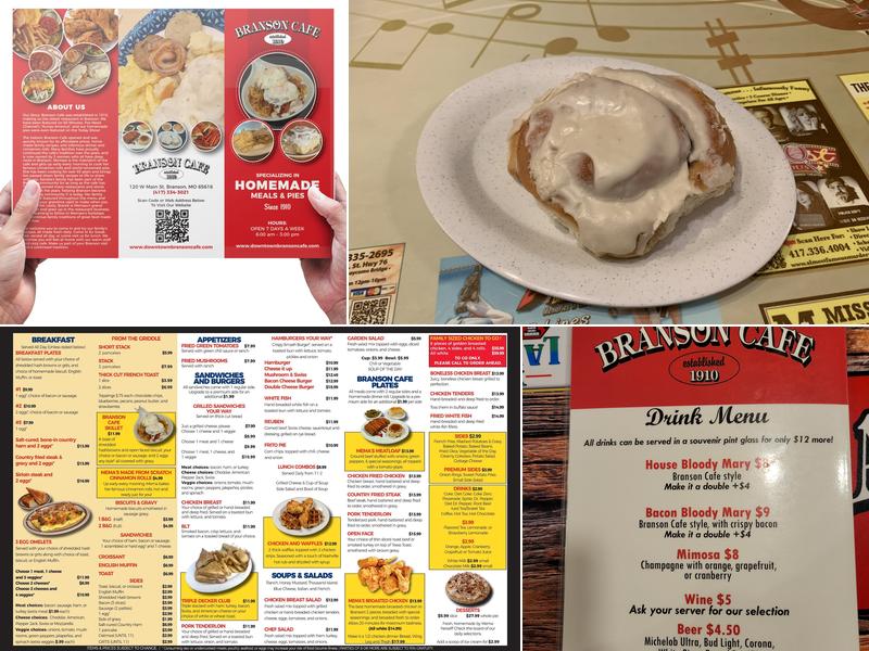 Branson Cafe Menu