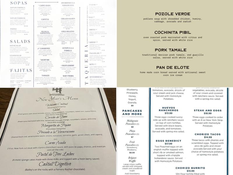 Little Hacienda Menu