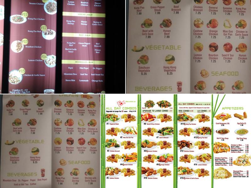 Hong Kong Express Menu