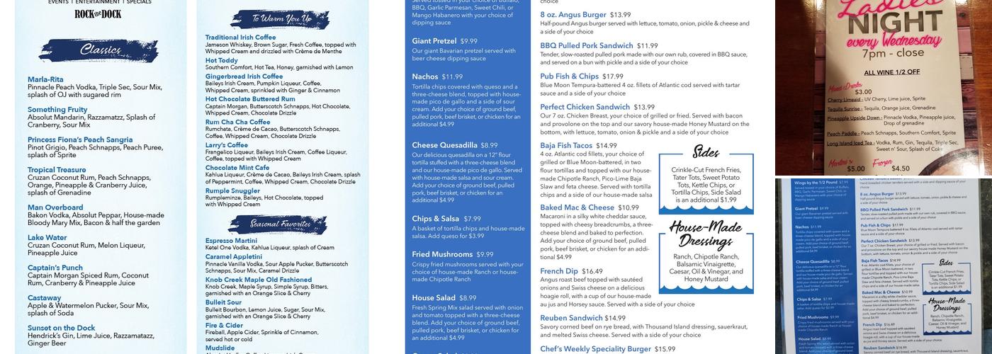 The Paddlewheel Menu