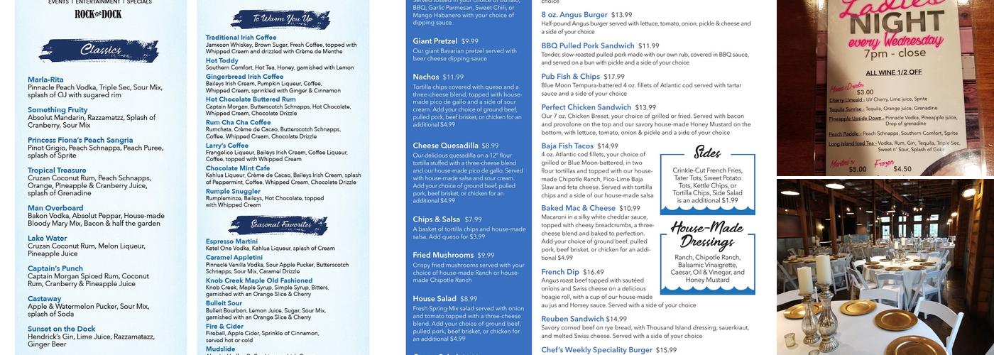 The Paddlewheel Menu