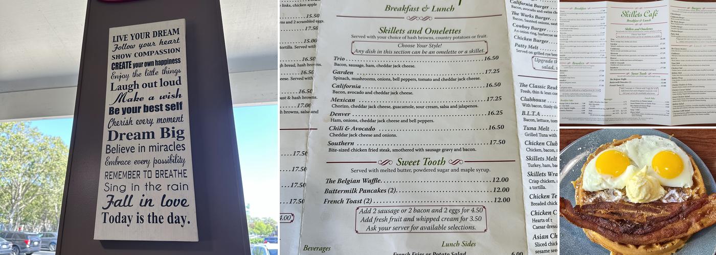 Skillets Cafe Menu