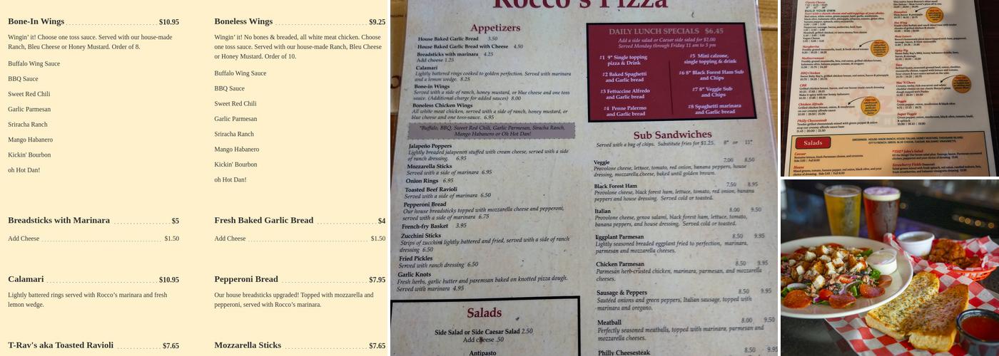 Rocco's Pizza Nixa Menu