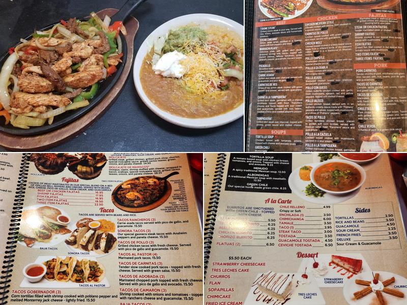 Los Jimadores Menu