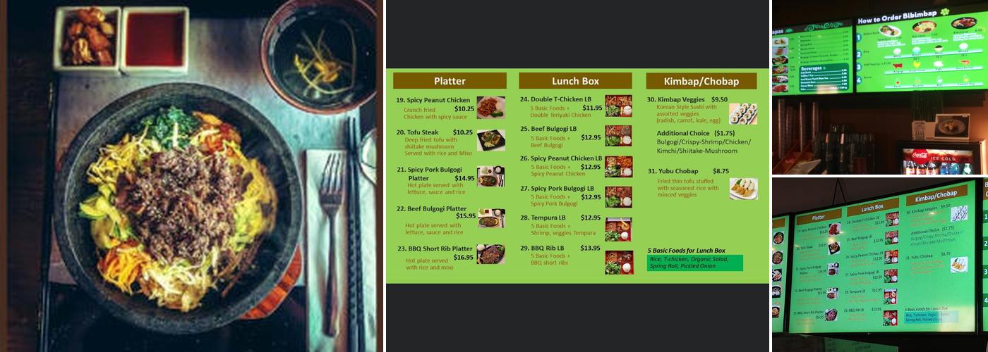 koriya Menu