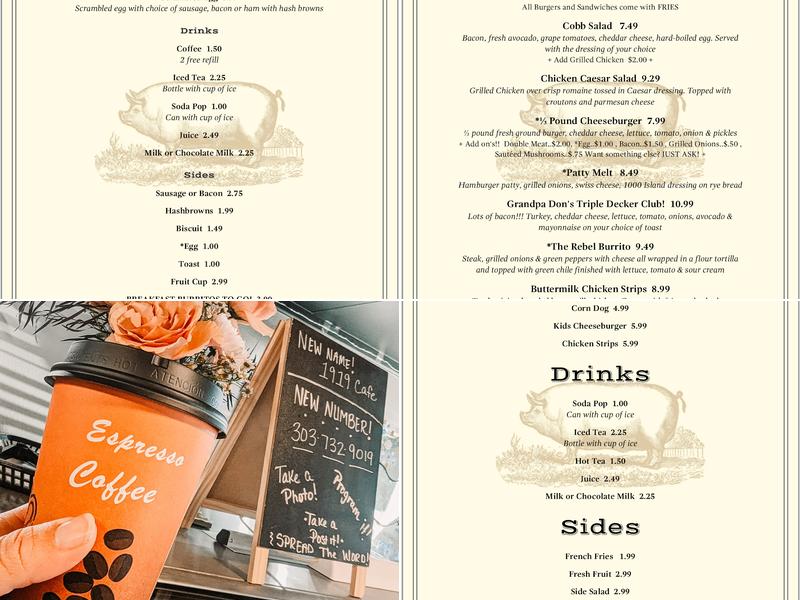 Main Street Cafe Menu