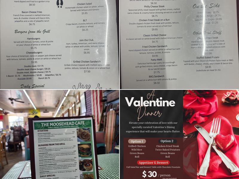 Moosehead Cafe Menu