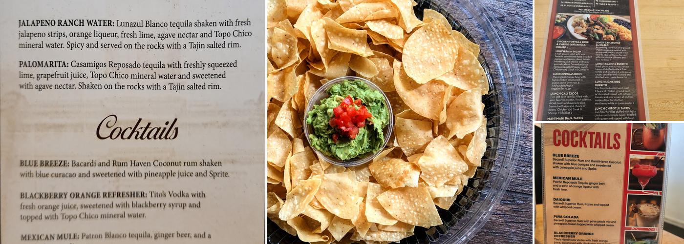 Primas Mexican Kitchen Menu