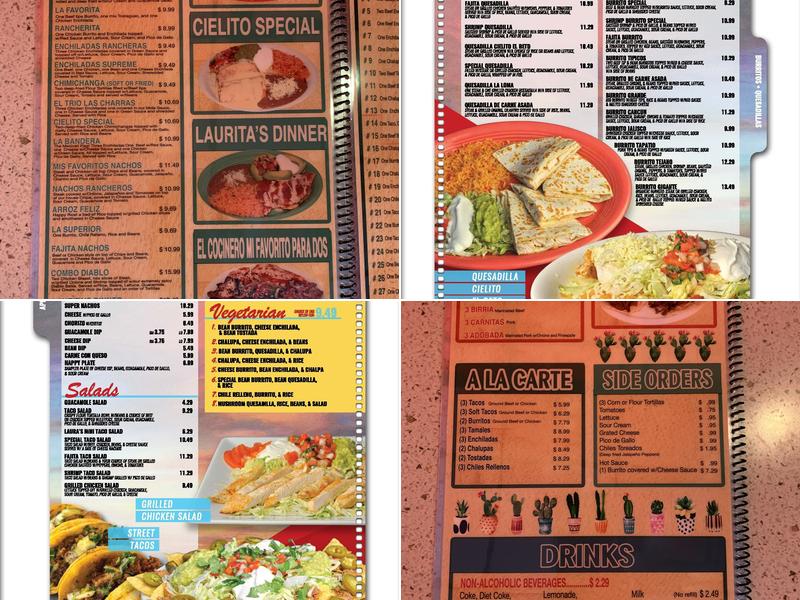 Cielito Lindo Menu