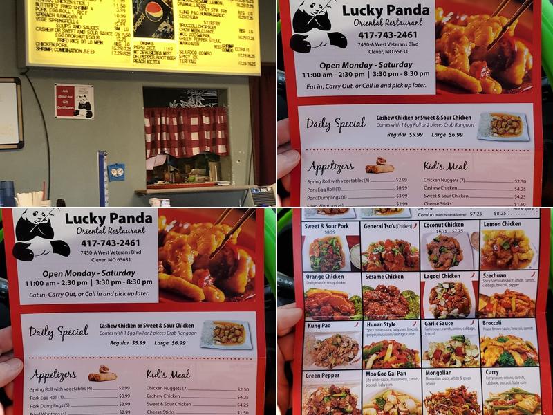 Lucky Panda Menu