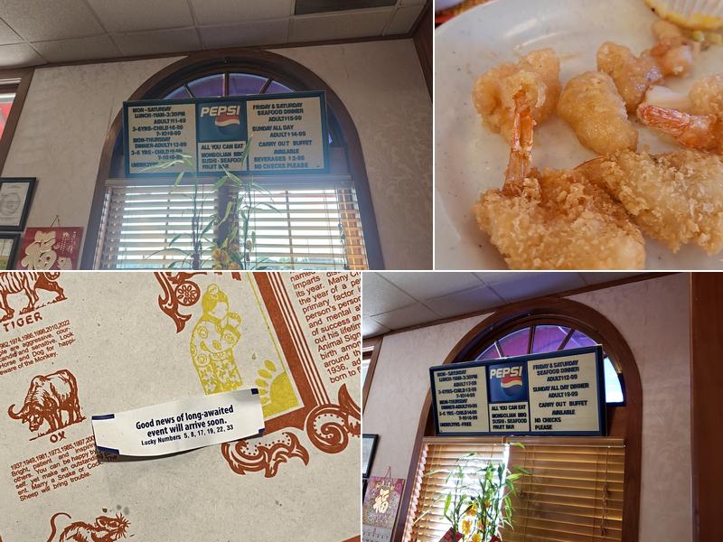 Asian King Buffet Menu