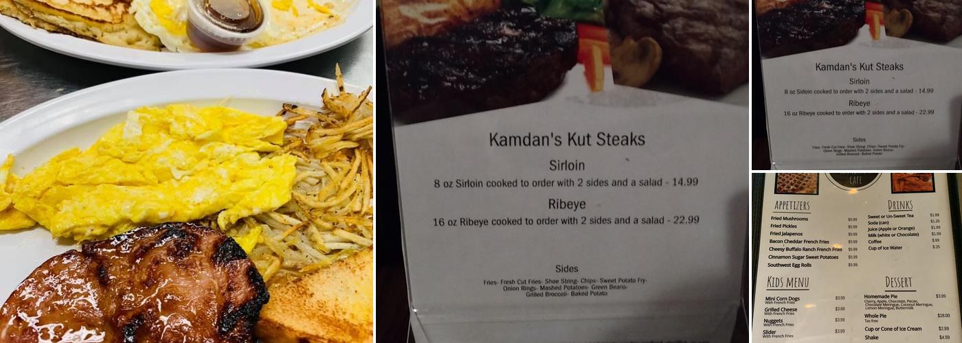 Kamdan's Cafe Menu