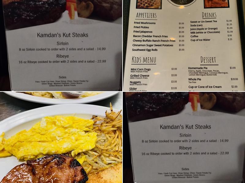 Kamdan's Cafe Menu