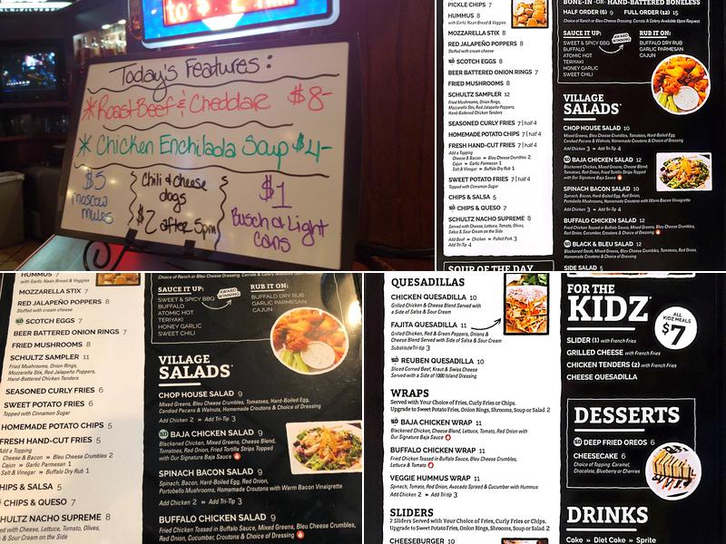 Schultz & Dooley's Pub Menu