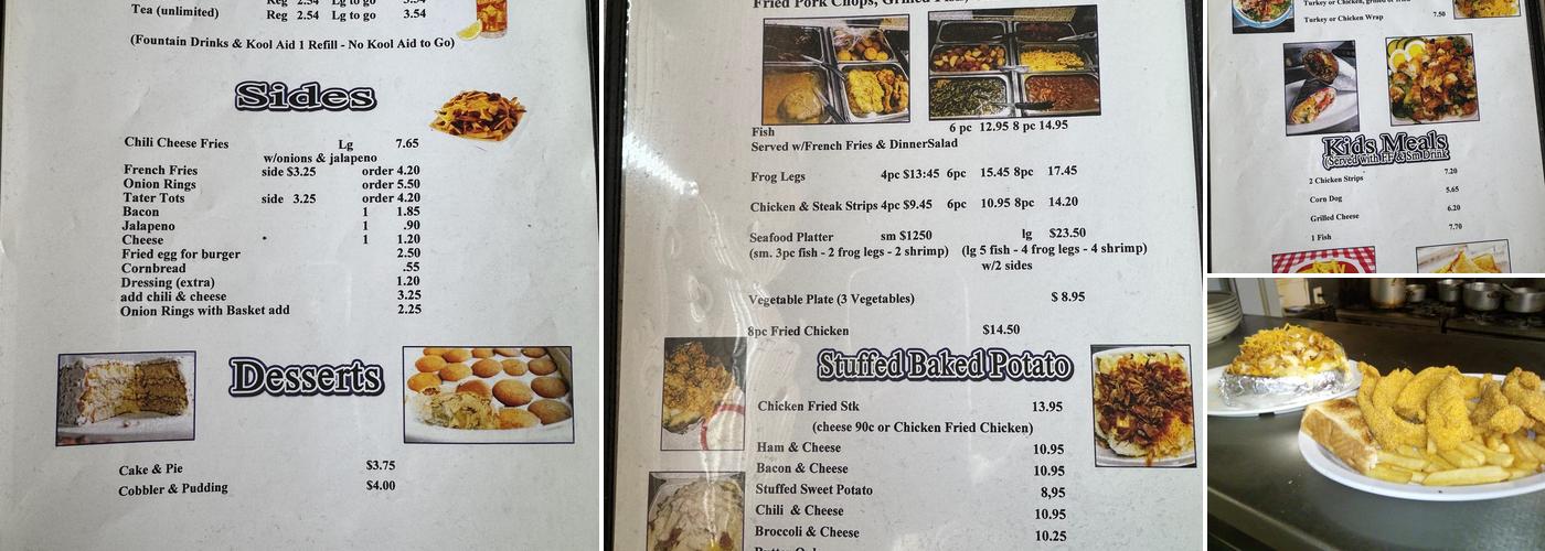 Cookie's Place Menu