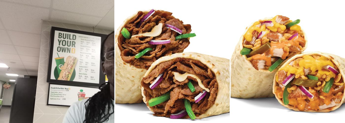 Subway Menu