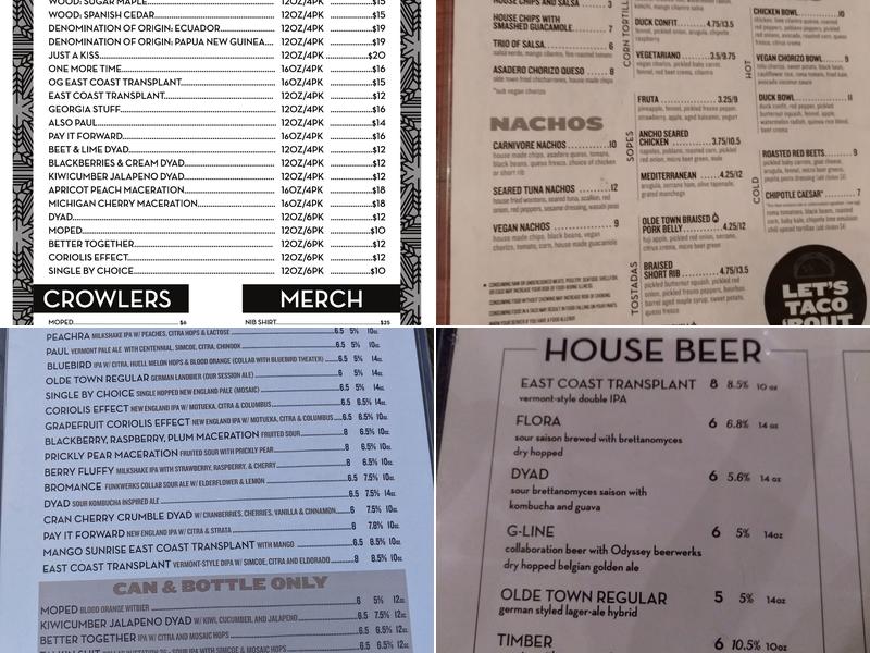 New Image Brewing Company - Arvada Menu