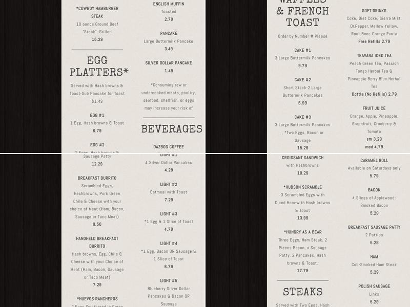 Pepper Pod Restaurant Menu