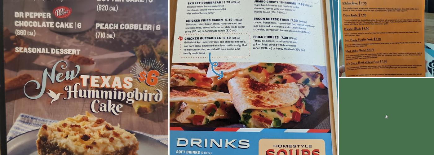 Cotton Patch Cafe Menu