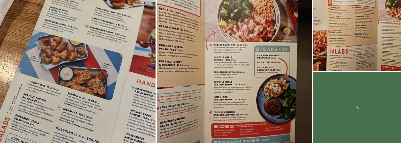 Cotton Patch Cafe Menu